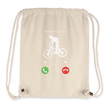 Mein Mountainbike ruft - Stanley/Stella recycelter Gym Bag - Naturweiß - Vorne