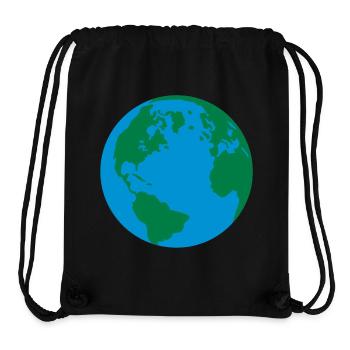 Our planet - Stanley/Stella Recycled Gym Bag - black - Front