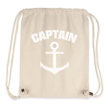 CAPITAINE ANCRE GRUNGE - Sac à cordon recyclé Stanley/Stella - blanc naturel - Devant