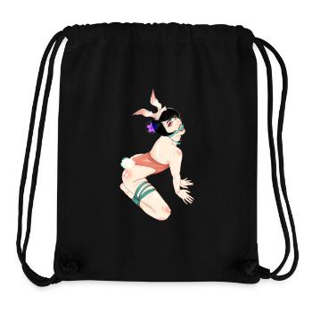 Häschen-Wiedergabe - Stanley/Stella recycelter Gym Bag - Schwarz - Vorne