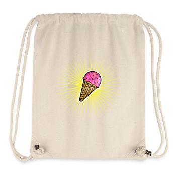 Ice Cream Stern - Stanley/Stella recycelter Gym Bag - Naturweiß - Vorne