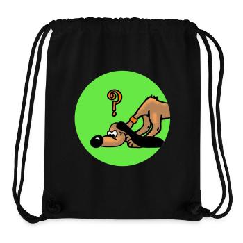 Recherche chien de chien - Sac à cordon recyclé Stanley/Stella - noir - Devant