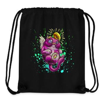 Cute catangel - Stanley/Stella recycelter Gym Bag - Schwarz - Vorne