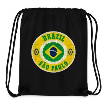 Brazil Sao Paulo / Gift / Gift Idea - Stanley/Stella Recycled Gym Bag - black - Front