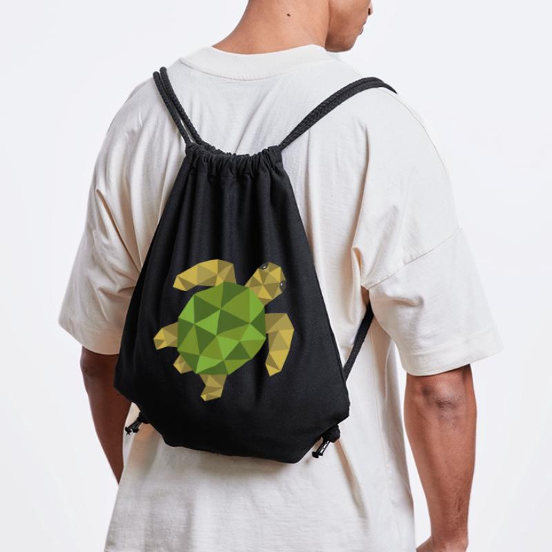 Turtle Geometric Gift Triangle Hipster Stanley/Stella Recycled Gym Bag