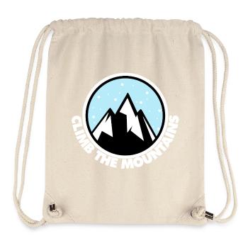 Erklimme die Berge Motiv Abenteuer Geschenk - Stanley/Stella recycelter Gym Bag - Naturweiß - Vorne