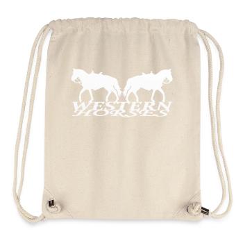Cheval Westerbreiten Chevaux - Sac à cordon recyclé Stanley/Stella - blanc naturel - Devant