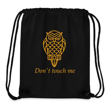 annoyed owl - Stanley/Stella Recycled Gym Bag - black - Front