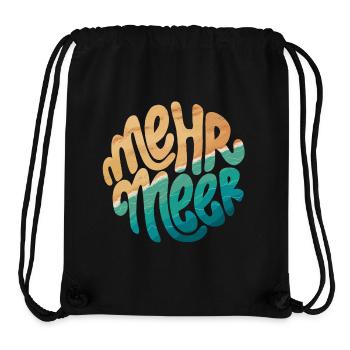 mehr meer - Stanley/Stella recycelter Gym Bag - Schwarz - Vorne