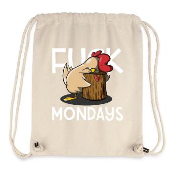 Fuck Mondays - Stanley/Stella recycelter Gym Bag - Naturweiß - Vorne