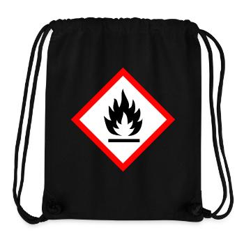 Caution Flammable - Stanley/Stella Recycled Gym Bag - black - Front