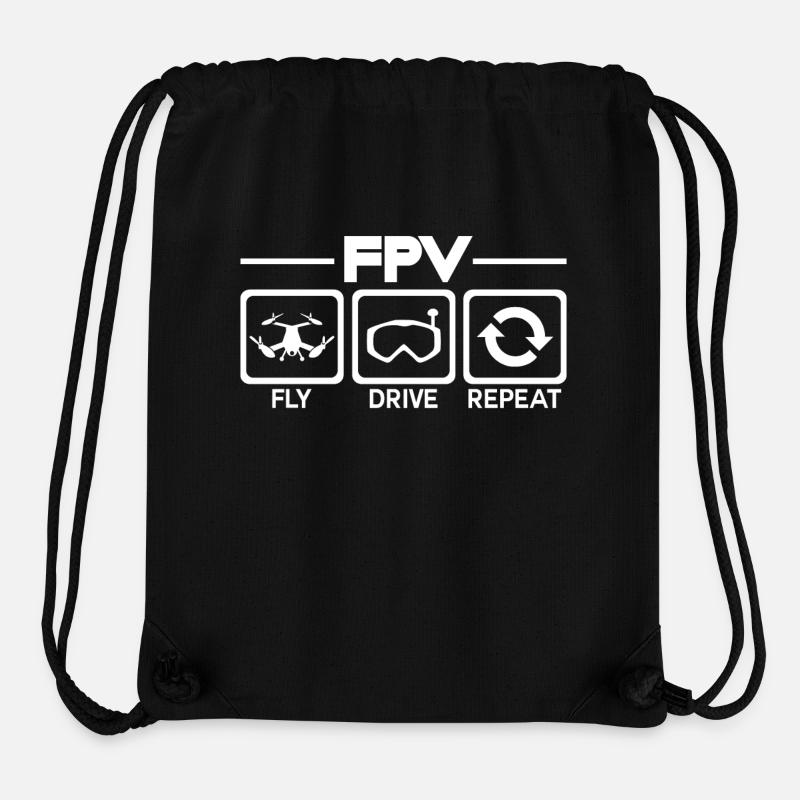 FPV - Sac à cordon recyclé Stanley/Stella - noir