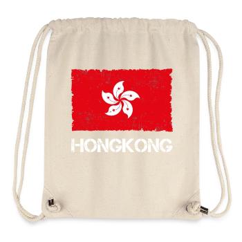 Hong Kong - Stanley/Stella Recycled Gym Bag - natural - Front