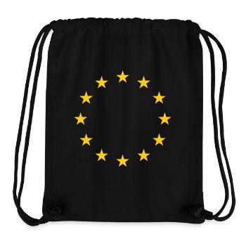 Union européenne Cadeau Idée cadeau - Sac à cordon recyclé Stanley/Stella - noir - Devant
