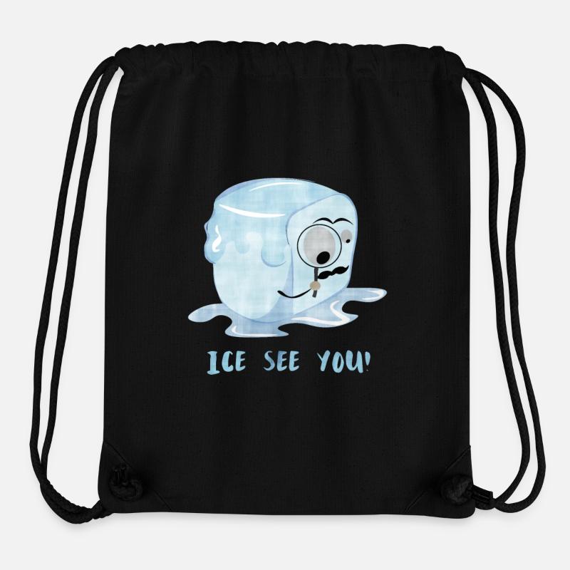 Ice vous voir! - Sac à cordon recyclé Stanley/Stella - noir