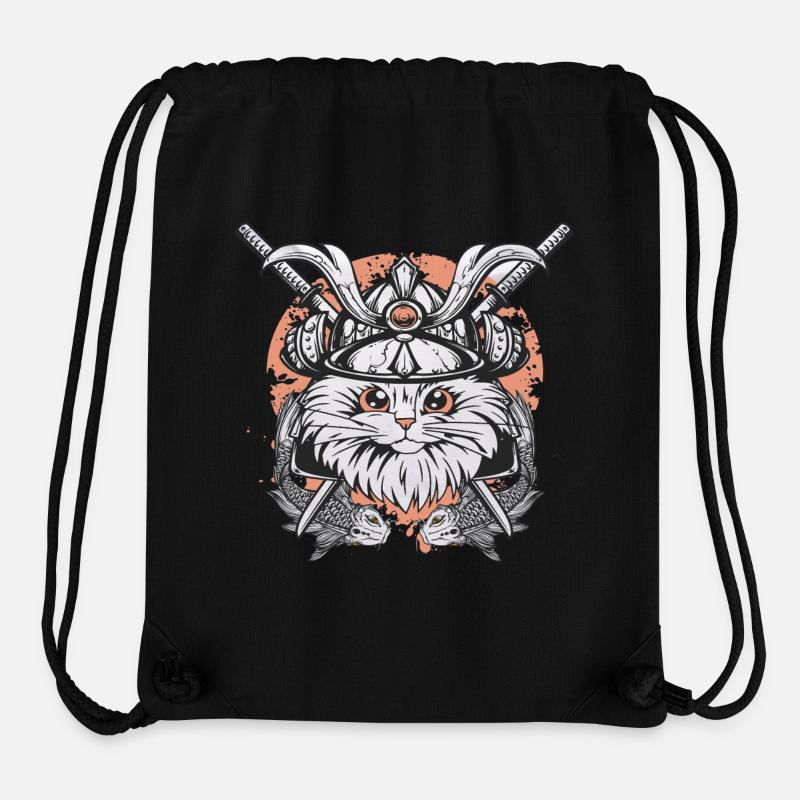 Fighting cat Koi - Stanley/Stella Recycled Gym Bag - black