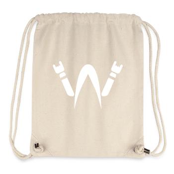 Heavy Metal - Headbanger - Metal Head - White - Stanley/Stella Recycled Gym Bag - natural - Front