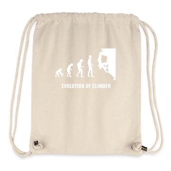 Klettern Sport Felsen Berg Natur Evolution weiss - Stanley/Stella recycelter Gym Bag - Naturweiß - Vorne