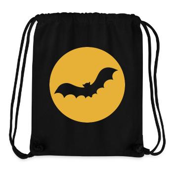 Fledermaus Bat - Stanley/Stella recycelter Gym Bag - Schwarz - Vorne