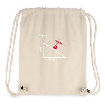 Find x Math Triangle - Stanley/Stella Recycled Gym Bag - natural - Front