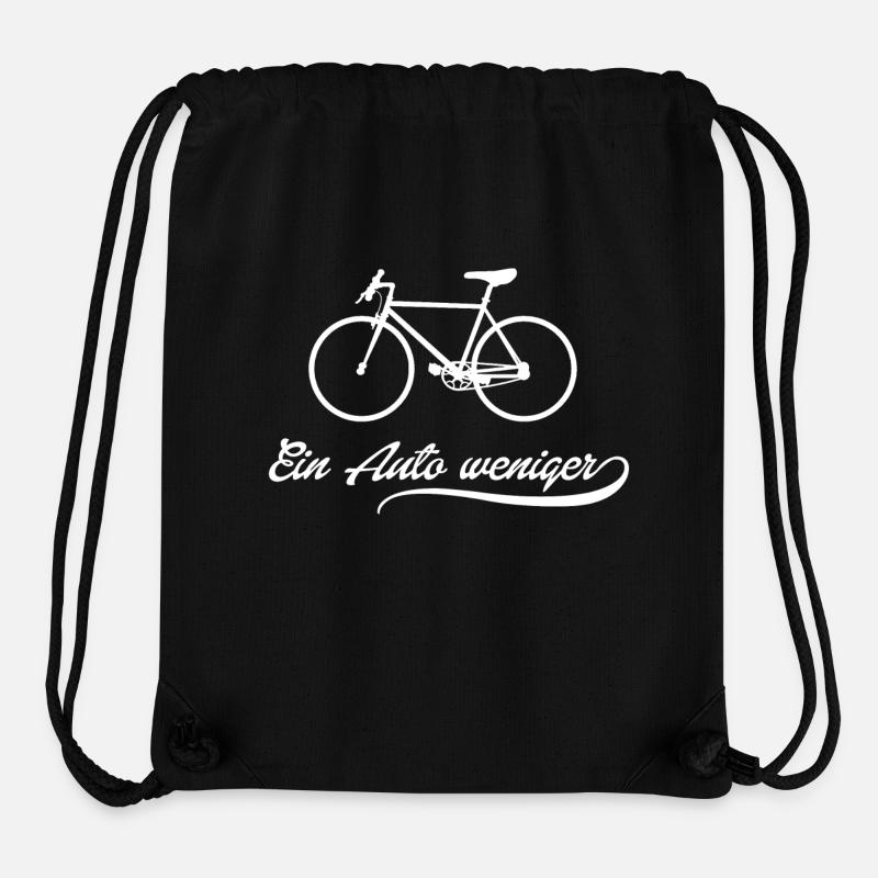 Bicycle instead of car movement - Stanley/Stella Recycled Gym Bag - black