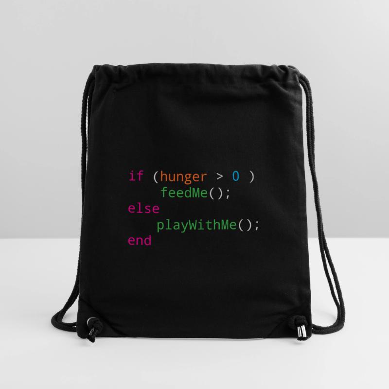 Programmierer Quellcode Hunger oder Spielen Stanley/Stella recycelter Gym Bag
