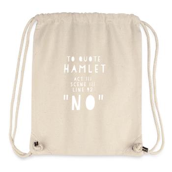 Hamlet - Stanley/Stella recycelter Gym Bag - Naturweiß - Vorne