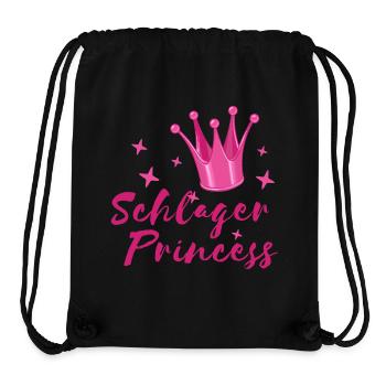 Schlager Prinzessin Volksmusik Schlagerfan Krone - Stanley/Stella recycelter Gym Bag - Schwarz - Vorne