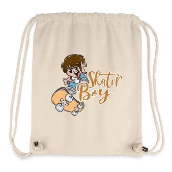 skateboard - Sac à cordon recyclé Stanley/Stella - blanc naturel - Devant