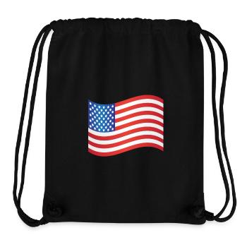  American Flag  - Stanley/Stella Recycled Gym Bag - black - Front