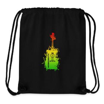 Rainbow Splatter Guitar - Stanley/Stella Recycled Gym Bag - black - Front