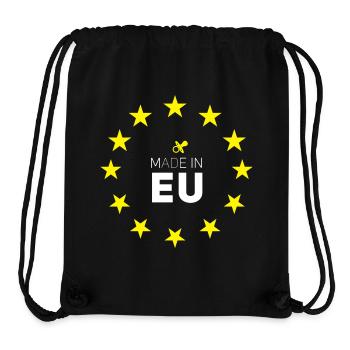 eu made in Europa Baby Geburt stolz sterne wahl de - Stanley/Stella recycelter Gym Bag - Schwarz - Vorne