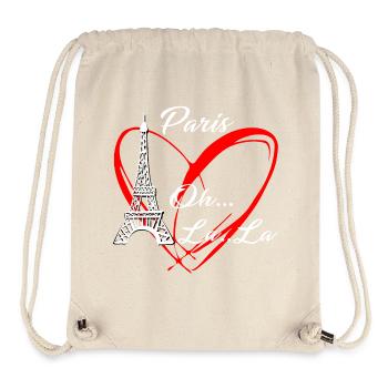 Paris Eiffel Tower I Love Paris Ooh La La - Stanley/Stella Recycled Gym Bag - natural - Front