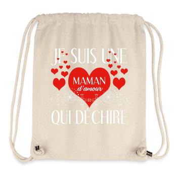 Liebesbotschaft für Mama - Stanley/Stella recycelter Gym Bag - Naturweiß - Vorne