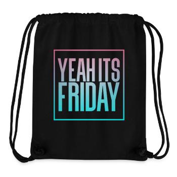 Friday - Stanley/Stella Recycled Gym Bag - black - Front