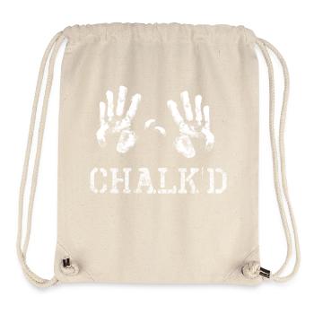 Chalk Klettern Boulder Bergsteigen Spruch Lustig - Stanley/Stella recycelter Gym Bag - Naturweiß - Vorne
