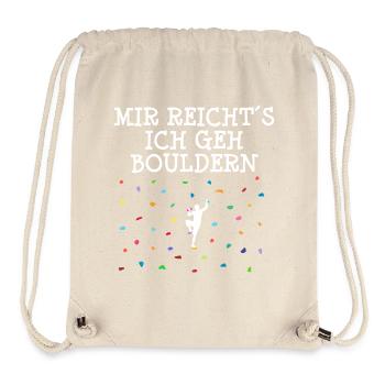 Bouldern Klettern Lustig Spruch Kletterwand Lustig - Stanley/Stella recycelter Gym Bag - Naturweiß - Vorne