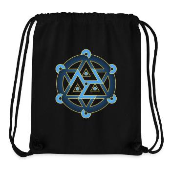 Antahkarana in Merkabah, Heilige Geometrie - Stanley/Stella recycelter Gym Bag - Schwarz - Vorne