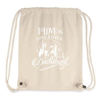 Dackel Dachshund Teckel Hund Dog Haustier Geschenk - Stanley/Stella recycelter Gym Bag - Naturweiß - Vorne