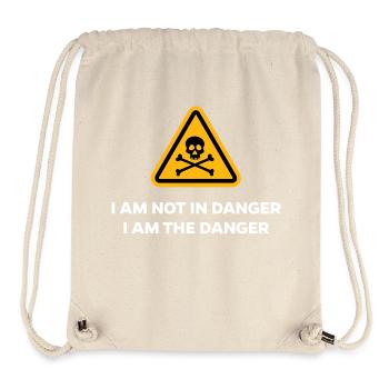 Danger Dangerous Funny Sayings Drôle Humoristique - Sac à cordon recyclé Stanley/Stella - blanc naturel - Devant