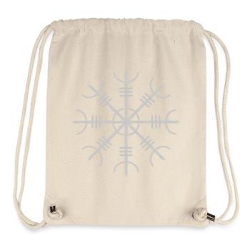 Helm of awe viking symbol - Stanley/Stella Recycled Gym Bag - natural - Front
