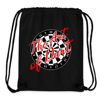 Darts Kunst Dart Dartboard 180 - Stanley/Stella recycelter Gym Bag - Schwarz - Vorne