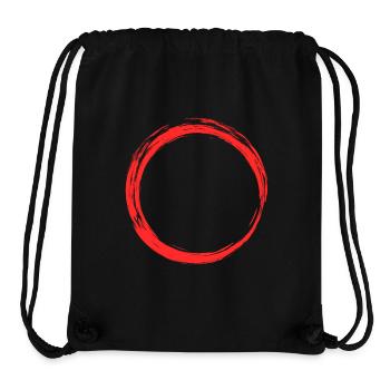 Circle Icon Design Red - Stanley/Stella Recycled Gym Bag - black - Front