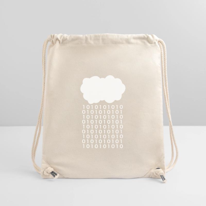 Bit rain cloud computer scientist Stanley/Stella Recycled Gym Bag