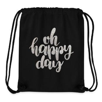 Glitzernder Schriftzug Für Feiertage - Stanley/Stella recycelter Gym Bag - Schwarz - Vorne