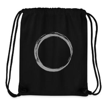 Circle symbol design gray - Stanley/Stella Recycled Gym Bag - black - Front