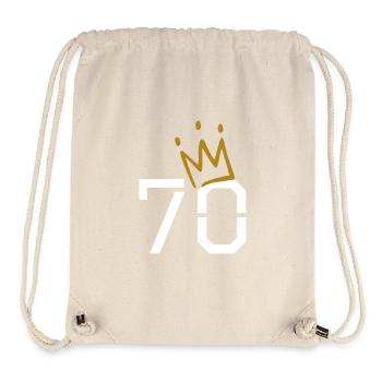 70th Birthday - Stanley/Stella Recycled Gym Bag - natural - Front