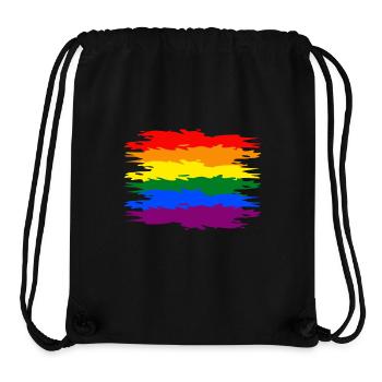Regenbogen Fahne - Stanley/Stella recycelter Gym Bag - Schwarz - Vorne