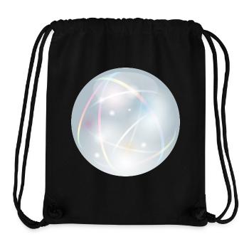 Kristallkugel mit zarten Lichtreflexen in Pastell - Stanley/Stella recycelter Gym Bag - Schwarz - Vorne