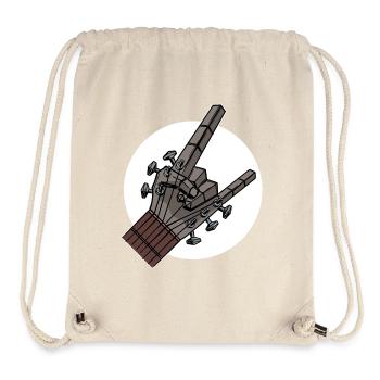 Guitare rock musique rock guitare hard rock rock musique - Sac à cordon recyclé Stanley/Stella - blanc naturel - Devant